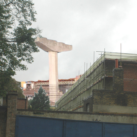 A photomontage view of one of the piers.